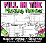 Fill in the Missing Numbers Worksheets Kindergarten