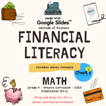 Preview of Math - Financial Literacy - Money Concepts - Methods of Payment - Google Slides™