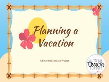 Preview of Math: Financial Literacy Unit Task: Planning a Vacation