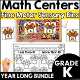 Math Fine Motor Centers - Year-Long Sensory Bin Activities
