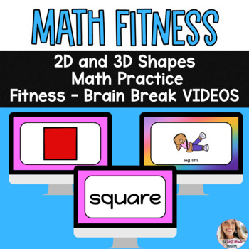 Preview of Math Fitness 2D and 3D Shapes Practice Videos