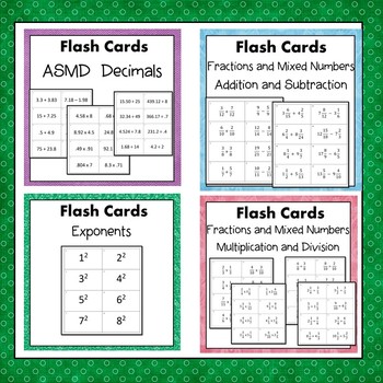 math flash cards printable
