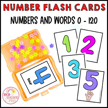 Preview of Math Flash Cards Number Sense and Sequencing 0-120