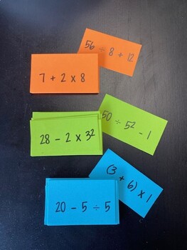 Preview of Math Flash Cards: PEMDAS (Order of Operations)