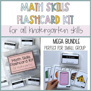 Preview of Math Flashcards MEGAKIT | Yearlong Kindergarten Math Small Group