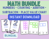 Math Flashcards Numbers Counting and Value Placement Printable