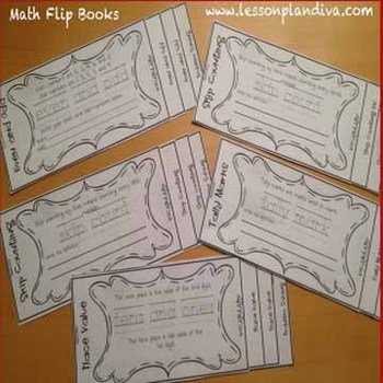 Math Flip Books Bundle Pack 2 by The Lesson Plan Diva | TpT