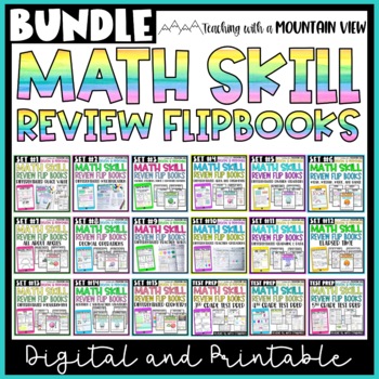Preview of Math Lessons Flip Books Bundle