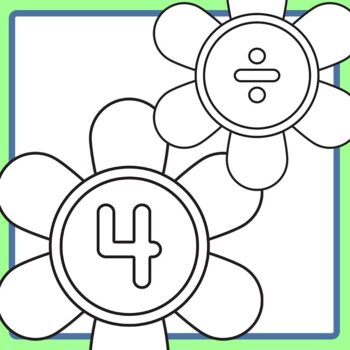 Math Flowers - Numbers / Numerals and Math Symbols Clip Art Set ...