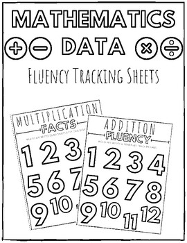 Preview of Math Fluency Data Tracker