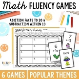 Math Fluency Game Bundle #1 - Addition Facts to 20 and Sub