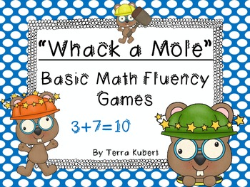 Preview of Math Fluency Games-Whack a Mole Style