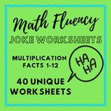 Math Fluency Joke Worksheets, Multiplication Facts 1-12 (P