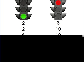 Preview of Math Fluency RedLightGreenLight 2's