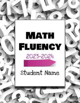 Preview of Math Fluency Student Friendly Digital Notebook 