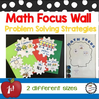 Preview of Math Focus Wall  Learning Target Posters First Grade