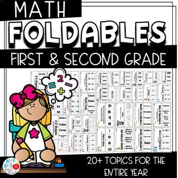 Preview of Math Foldable Flipbooks {40 Foldables for the ENTIRE YEAR}