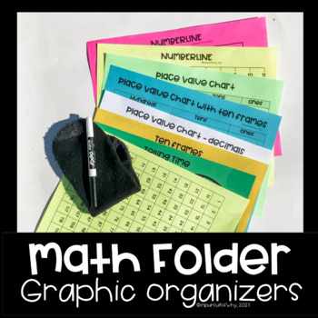 Preview of Math Folder - Graphic Organizers