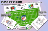 Math Football - Printable Differentiated Board Game