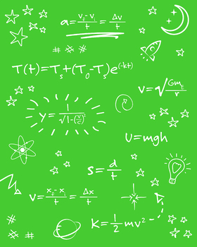 Preview of Math Formulas Printable Poster - 8x10
