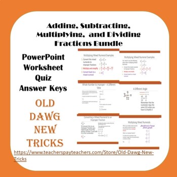 Preview of Math: Adding, Subtracting, Multiplying and Dividing Fractions Bundle