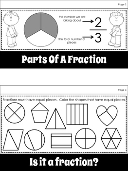Math: Fractions Flipbook by Who Is On First | Teachers Pay Teachers