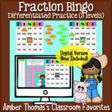 Math Fractions Games for Kids:  Bingo