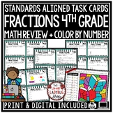 Math Fractions Word Problems 4th Grade Centers TEKS 4.3 Ta