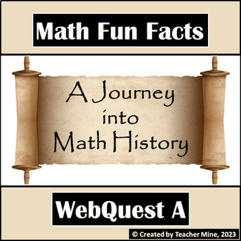 Preview of Math Fun Facts WebQuest A