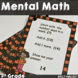 Math Fun Games Daily Mental Math Task Cards 1st Grade Teac