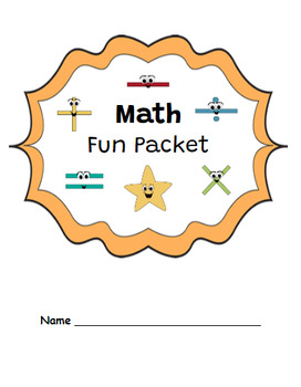 Preview of Math Fun Packet - Brain Teasers and Enrichment