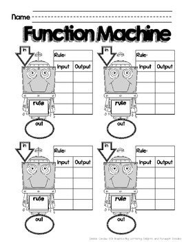 Math Function Machine by Sailing Through 1st Grade | TpT