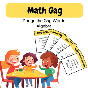 Preview of Math Gag: Algebra (Game like Taboo!)