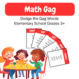 Math Gag: Elementary School Grades 3+ (Game like Taboo!)