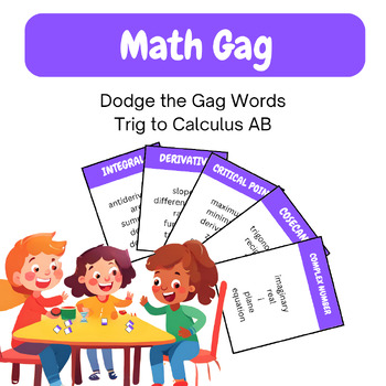 Preview of Math Gag: Pre-Calculus and Calculus (Game like Taboo!)