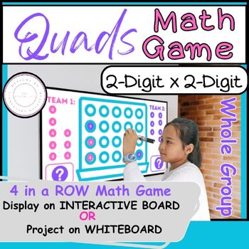 Preview of Math Game: 2-Digit x 2-Digit Multiplication/ End of Year Activity/Digital 