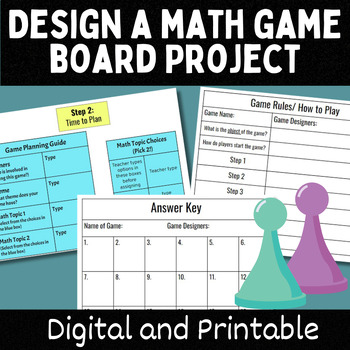 Preview of Math Game Board Project