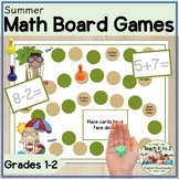 Math Game Boards Addition & Subtraction Facts/Centers/Inte