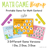 Math Game - Bump - Math Center - 1, 2, or 3 Addends - Addi