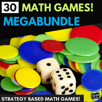 Preview of 30 Math Games for Math Fluency - 3rd and 4th Grade Math Games - Math Centers