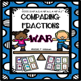 Math Game Comparing Fractions War 3.NF.A.3, 4.NF.A.1, 4.NF.A.2