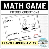 Math Game - I Have... Who has... Add, Subtract, Multiply &