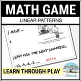 Linear Number Patterns Activity - Fun Algebra Game - Equat