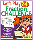 Fractions - 'Let's Play 24' Fraction Challenge - 96 Math T