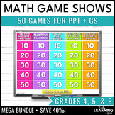 Math Game Show Test Prep BUNDLE | All Standards Review Activities