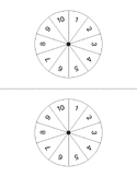 Math Game Spinners | Various Number Sets | Printable