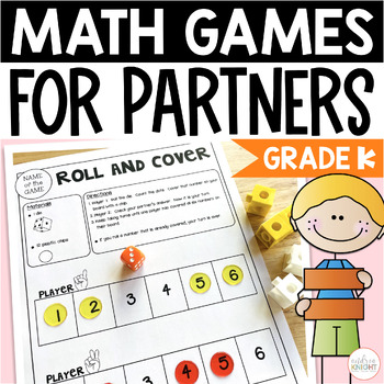 Preview of Kindergarten Math Games - Low Prep Reusable Games for Partners or Math Centers