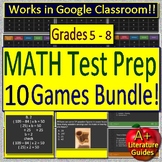 Math Games - 10 Test Prep Math Games  - Review Games Bundle