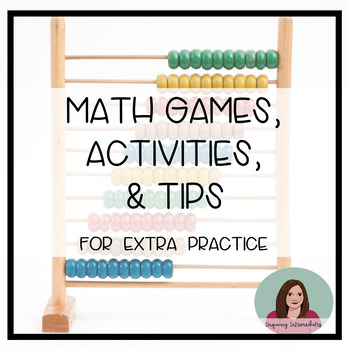 Preview of Extra Practice Math Homework Booklet of Math Games