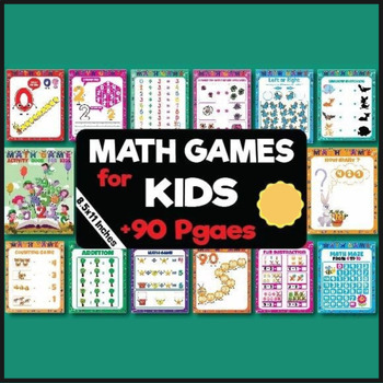 Preview of Math Games Activity BOOK for KIDS | Math Worksheets For Toddlers